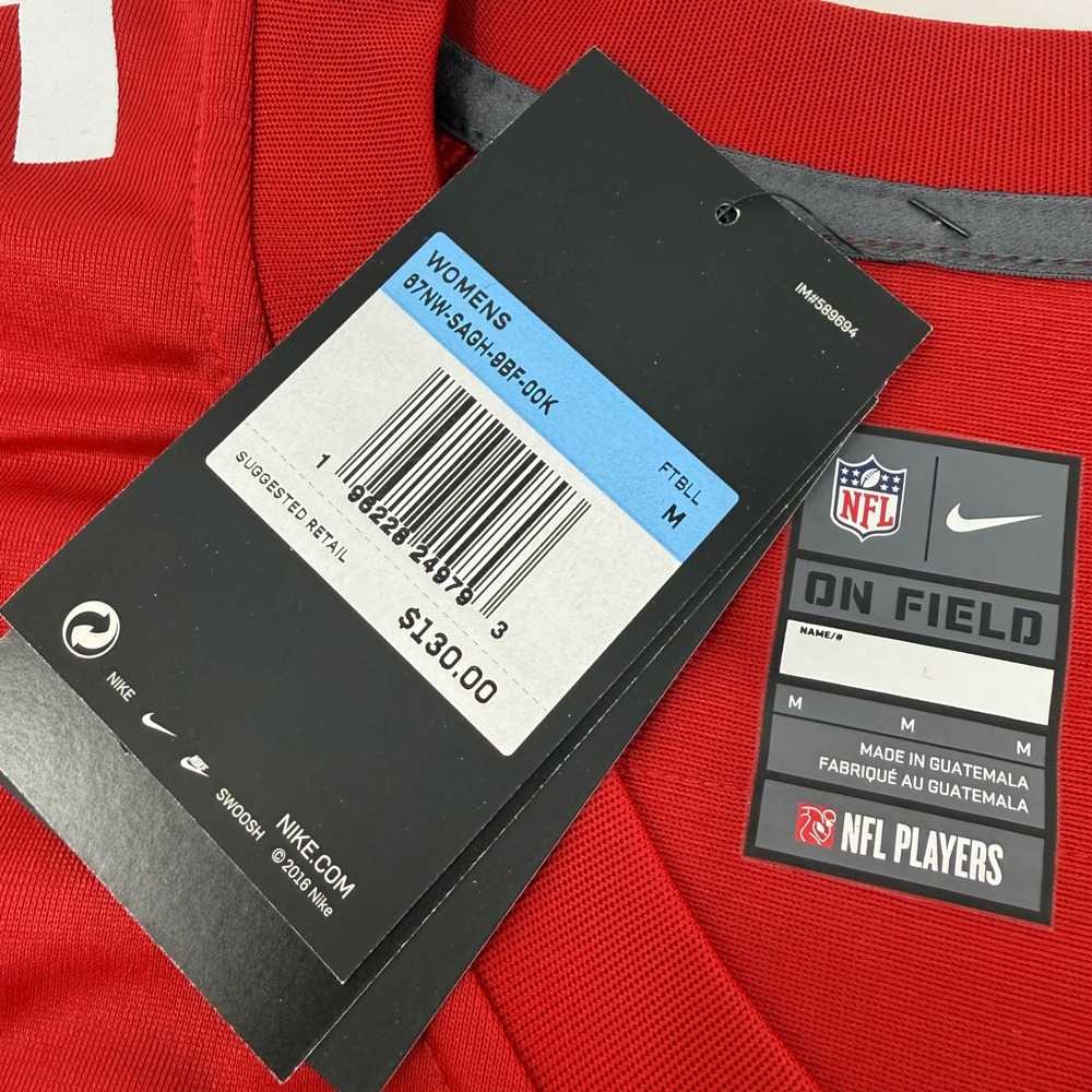 Nike San Francisco 49ers Trey Lance 5 Jersey Womens Medium Red 67NW-SAGH NEW - Picture 4 of 8